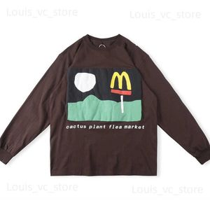 CPFM High Street Cotton Long Sleeve T-Shirt Foam Letter Printing High Quality 1 1 Men's and Women's Round Neck Top T230808