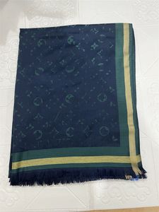 2023s Designer Silk Mens Womens Four Seasons Scialgole Lettera di moda SCARF Dimensione 180x80 cm 6 colori di alta qualità opzionale