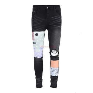 Roupas de grife Amires Jeans Calças jeans Amies Store Tendência Jeans de marca masculino Distressed Skinny Rasgado Motociclista Rock Hip Hop Pant756377
