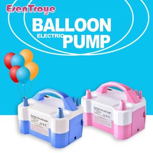 Andra evenemangsfestleveranser Högtryck Electric Balloon Air Pump Double Hole EU/US-PLUG AC Portable Balloon Inflator för födelsedagsbröllopsfestförsörjning 230804