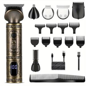 6-in-1 elektrischer Haarschneider, multifunktionaler Rasierer, professionelles Haarschneider-Trimmer-Set, geeignet als Vatertagsgeschenk