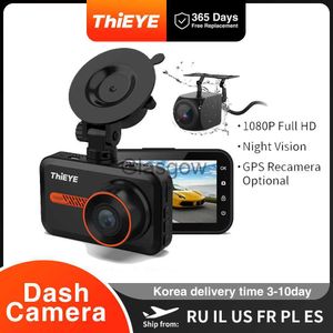 DVRs para carro ThiEYE 1080P Dash Cam HD Gravador de vídeo para carro 30 polegadas Suporte para câmera traseira GPS Câmera para carro DVR para carro 24H Estacionamento Gravador automático x0804 x0804