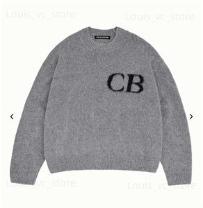 Cole Buxton Designer Knitted Sweatpants Fashion Vintage Jacquard CB Men's Top Level Version Premium Wool Men's Sweatshirt Set Cole Buxton Sweater 389
