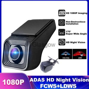 Car DVRS CAR DVR DASH CAM HD 1080PサイクリックレコーディングレコーダーHidden Type Adas LDWS for Android Multimedia Player DVD Navigation X0804 X0804