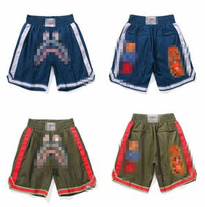 Bathing ape Shorts masculino verão novo Shark bordado Calças casuais para jovens Shorts de desenho animado Calças de banho APE