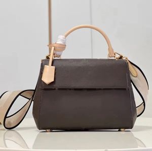 Модная холщовая сумка с покрытием Cluny для женских сумок, кошельки с ручкой из натуральной кожи