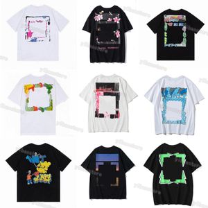 メンズTシャツレディースデザイナーオフTシャツルーズティートッツマンカジュアルシャツluxurys衣料品ショーツスリーブポロスTシャツs-xlオフホワイトホワイト7fz