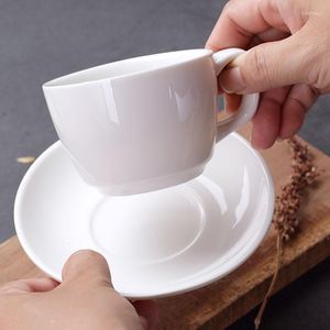 Cups Saucers Ceramic Coffee Cup White Simple Tea Espresso