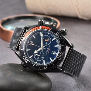 Relógio com design cronógrafo totalmente funcional Mercury Mission 40mm Relógio masculino de aço inoxidável Relógio de quartzo