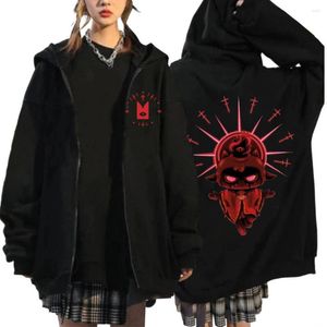 Erkek Hoodies Komik Oyunu Kuzu Fermuarı Kültürü Hoodie Kadınlar Hırka Zip Up Palto Sonbahar Kış Polar Sweatshirt Takip