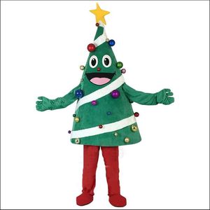 Árvore de Natal Traje Mascote Top Desenhos Animados Personagem de tema Anime Carnaval Unissex Tamanho Adultos Festa de Aniversário de Natal Outfit Outfit Terno
