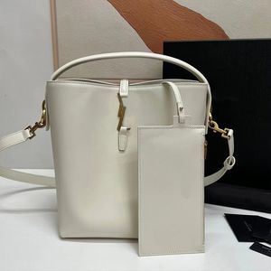 Evening Bags Designer bucket bag Leather shoulder bag white purse Shiny the tote bag Women crossbody tote 2-in-1 Large Shopping Purse high quality Luxurys handbags