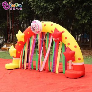 wholesale Customized star arches Advertising Inflatables with curtain 4x0.8x2.2m inflatable cartoon archway air blown arched door for outdoor event