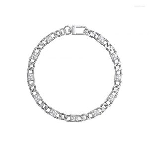 Kedjor Tidlös Wonder Fancy Zircon Geo Statement Necklace For Women Designer Jewelry Goth Runway Rare Punk Top Set 2625