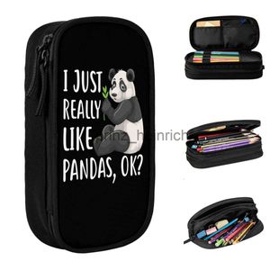 Kalem Çantaları Kalem Çantaları Güzel Panda Kalem Kılıfları Hayvan Doğa Hayvanat Bahçesi Kalem Çantası Kalemi Öğrenci Büyük Kapasite Çantası Öğrenciler Okul Hediyeleri Kırtasiye J230806