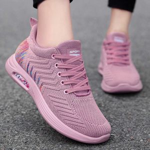 Klänningskor blandade färger Kvinnor Sneakers 2022 Spring Running Shoes Rubber Sole Lace Up Ladies Vulcanized Shoes Free Frakt Zapatos de Mujer J230806