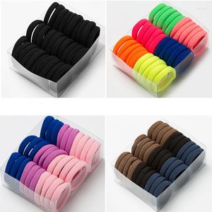 Saç Aksesuarları 30/20/6pcs Kadın Kızlar Renkli Naylon Reçine Elastik Bantlar Ponytail Tutucu Kauçuk Scrunchie Kafa Bandı