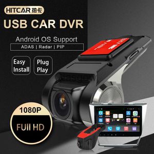 CAR DVRS USB CAR DVR Camera Recorder Camcorder 1080p Full HD Digital Video Night Vision Dash Cam for Android Head Unit Stereos X0804 X0804