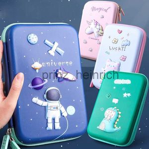 Ołówki torby ołówkowe Śliczne 3D Cartoon Universe Case Case Duża pojemność Mulfunkcja Kawaii Unicorn School Student Pen Pen Bags Box Passerery Supplies J230806