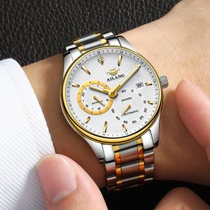 Айланг роскошные наручные часы Mens Business Watch 2023 Design Fashion Men Men Sainaless Steel Bess 30m водонепроницаемый Reloj Hombre 2007