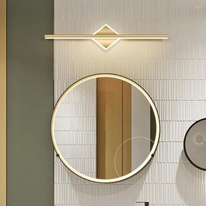 Duvar lambası modern led ayna ışık nordic basit monte el banyo lüks giyinme makyaj