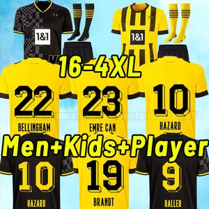 Fani Wersja gracza Haller 24 23 Bellingham Reus Malen Soccer Jerseys Dortmund Sule Reyna Danke 2024 2023 Football Shirt Brandt Plszczek Bellingham 3xl 4xl