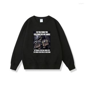 Bluzy męskie zabawne szkielet drukarnia bluza męska moda streetwear mężczyźni kobiety vintage pullover bluzy unisex swobodne ponadwymiarowe