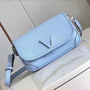 Bolsa feminina de grife bolsas de ombro de cor clara bolsa crossbody bolsa mensageiro bolsa de mão camada cefálica couro ondulado resina clássica fivela de letra de alta qualidade