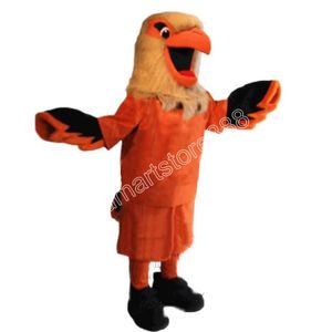 Mascot Costume Cartoon College Sport Hawk Mascot Costumes Halloween Christmas Event Costume Costume Role Play Dress Fur Set Costume