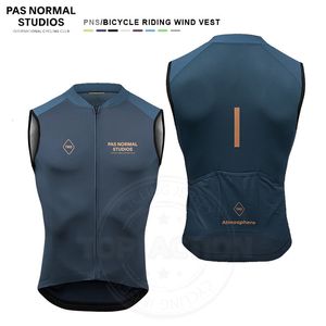 Bisiklet gömlekleri üstleri pns bisiklet giyim yelek pas normal stüdyolar ince ve hafif kolsuz bisiklet forması rüzgar geçirmez bisiklet yeleği bisiklet forması 230804