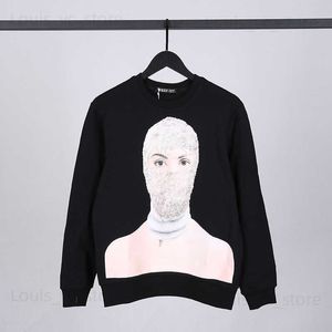 真珠のセーターを着ている最高品質の仮面の女性ヒップホップストリート服メンズパーカーT230806