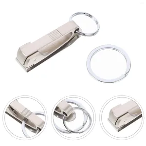 Keychains Belt Keychain Titanium Ring Pendant Men Heavy Duty Metal Keyrings Car Keys Carabiner