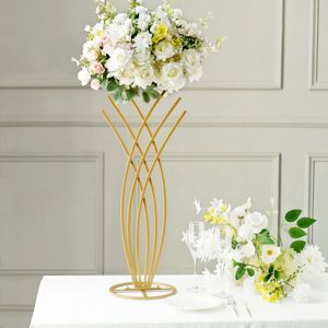 Tall Gold Metal Mermaid Tail Flower Frame Table Centerpiece, Wedding Floral Display Stand 896