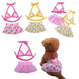 Dog Apparel Small Dogs Costume Fashion Pet Summer Beachwear Puppy Swimsuit Party Clothing Floral Swimwear Poshooting Suit Dropship