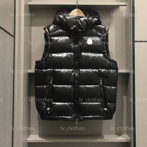 2023 Autumn/Inverno maschile maschi di marca abbigliamento da donna giacca senza maniche giacca da donna anatra bianca a coppia con cappuccio con cappuccio con cappuccio addensato