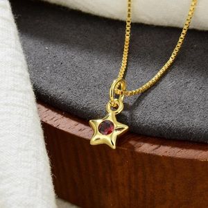 Chains HIYEE Mini Pentagram Pendant Square Box Chain Stainless Steel Non-fading Waterproof Necklace Charms For Women's Jewelry Making