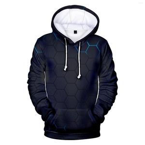 Herrtröjor Autumn 3D Digital Printing Hooded Sweatshirts Creative Winter for Men Anime Pullover Sudaderas Hombre