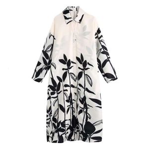 Fengchun Womens Clothing Wholesale Long Sleeved Printed Loose Dress