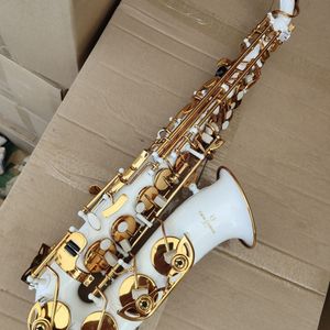 A992 Saxofon E-platt vit altsaxofon nickelpläterad jazzinstrument japansk hantverkstillverkning med tillbehör