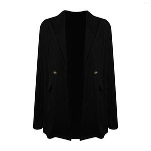 Two Piece Dress Women's Long Sleeve Casual Solid Color Suit Jacket Front Open Collar 25k Boiled Wool Coats For Women Warm Ladies