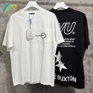 23SS Streetwear Oversize Cole Buxton Pocket T-Shirt Men Women 1 1 High Quality CB Tee Top Back Neck Bordado Manga Curta T230806