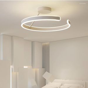 Lampadari 2023 Camera da letto minimalista moderna Lampadario con balcone Illuminazione domestica Soffitto da pranzo dimmerabile per soggiorno