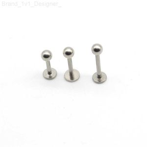 Labret ring läppstång bar kirurgiskt stål 16 gauge populära kroppsmycken tester tragus monroe piercing chin helix boll 14g l230806