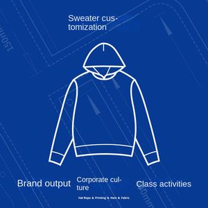 OC NO001# DIY Hoodies Sweatshirts Anpassade herr- och kvinnors tröja Mönster Logo Design Proof Services för gruppkläder