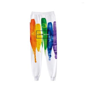 Męskie spodnie LGBT Lesbijka gejowska flaga Pride 3D Przyczynowo odzież moda moda mężczyźni destybulki crewneck hip hop plus size s-7xl