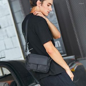 Pastas Moda Bolsas Mensageiro Para Homens Tide Marca Estilo Pequena Bolsa De Ombro Casual Mochila Simples Estudante Japonês Crossbody