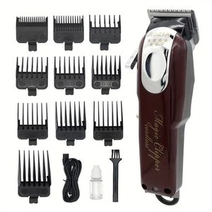 Máquina de cortar cabelo profissional recarregável aparador de cabelo sem fio máquina de corte de cabelo elétrica máquina de cortar cabelo para salão de barbeiro uso doméstico