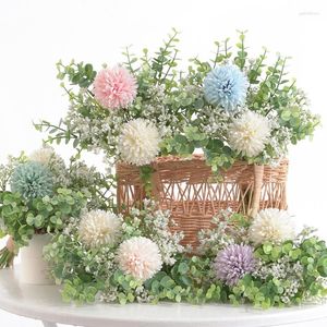 Decorative Flowers 12 Bouquets Of Mantianxingsen Series Flower Art Letters Hand Held Imitation Home Decoration Wedding Pography Props