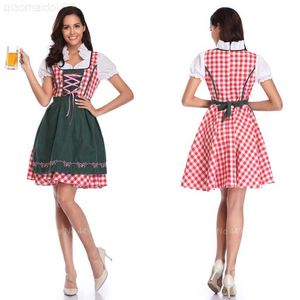 Theme Costume S-4XL Halloween Cosplay Clothing Dresses Germany Traditional Come Women Oktoberfest Beer Comes Bavarian Dirndl Dress Apron L230804