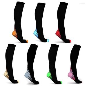 Sport-Socken, Kompression, Fußball, Herren, Radfahren, Yoga, rutschfest, Damen, Laufen über das Knie, Basketball, Meias Esportivas